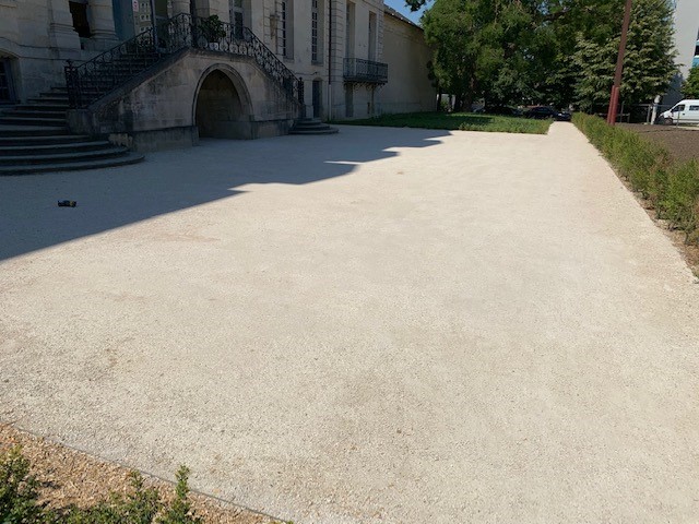 Réfection d'une entrée/d'un parvis en stablisé à Sucy En Brie(94)